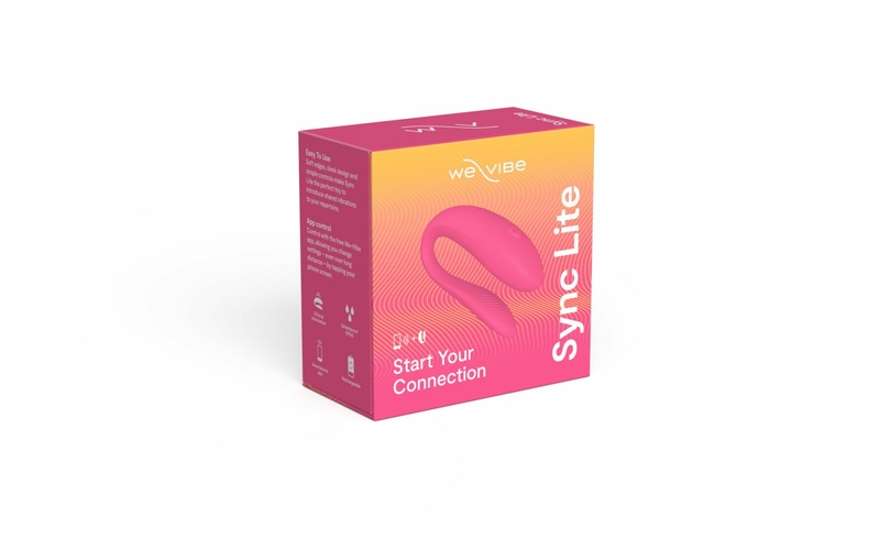 Смарт-вибратор для пар We-Vibe Sync Lite Pink, 10 виброрежимов, можно совмещать с проникающим сексом, photo number 10