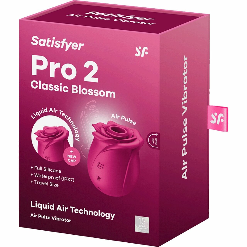 Вакуумный клиторальный стимулятор Satisfyer Pro 2 Classic Blossom, технология Liquid Air, фото №8