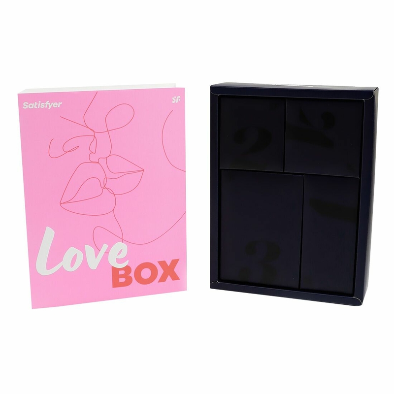 Подарочный набор Satisfyer Love Box, игрушка для него и для нее, белье, мешочек для хранения, фото №2