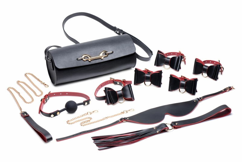 Набор БДСМ с дорожной сумкой Master Series: Bow — Luxury BDSM Set With Travel Bag, 11 предметов, photo number 2