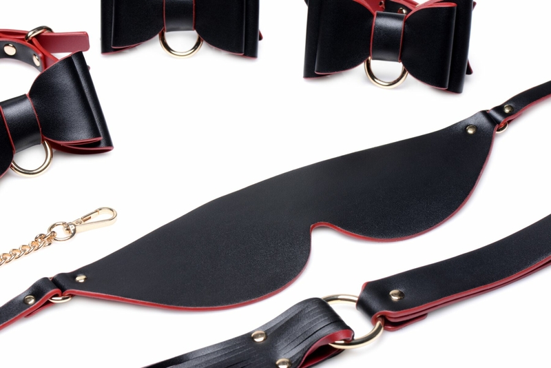Набор БДСМ с дорожной сумкой Master Series: Bow — Luxury BDSM Set With Travel Bag, 11 предметов, numer zdjęcia 6