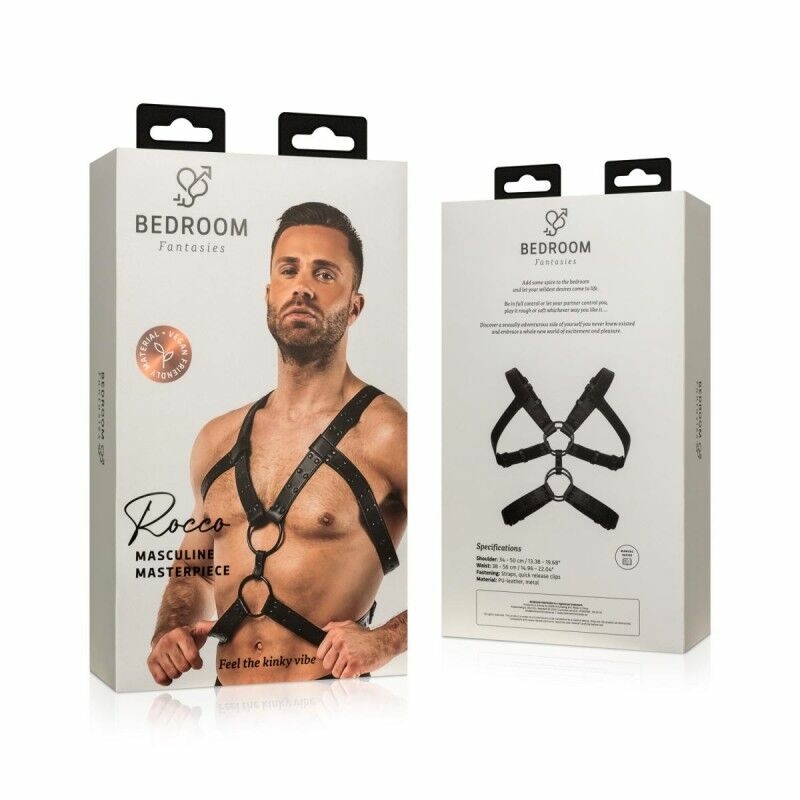 Портупея Bedroom Fantasies: Rocco Bondage Harness, черная, фото №7