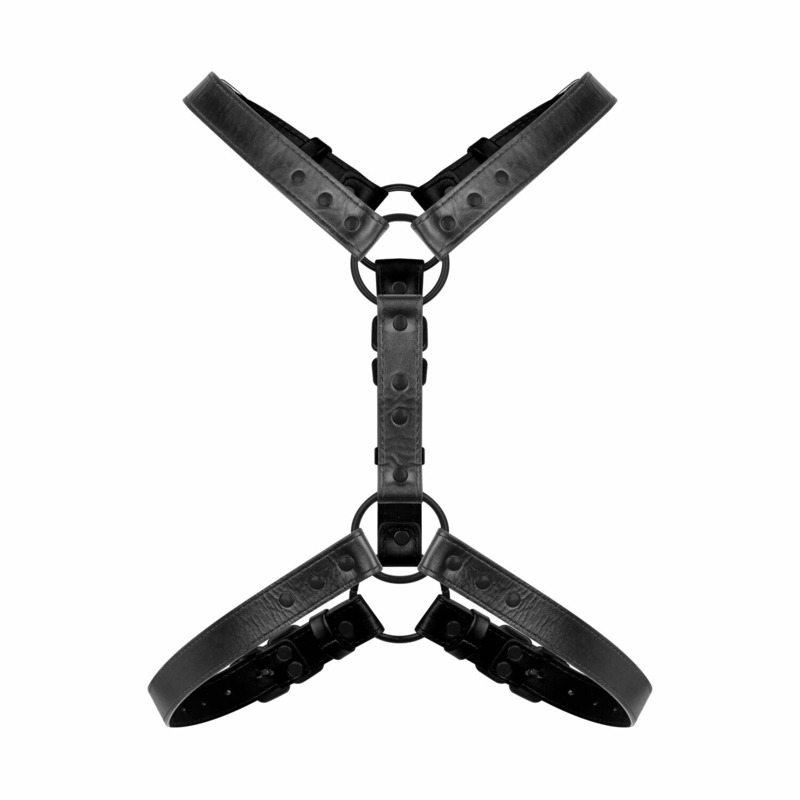 Портупея Bedroom Fantasies: Max Bondage Harness, черная, numer zdjęcia 3