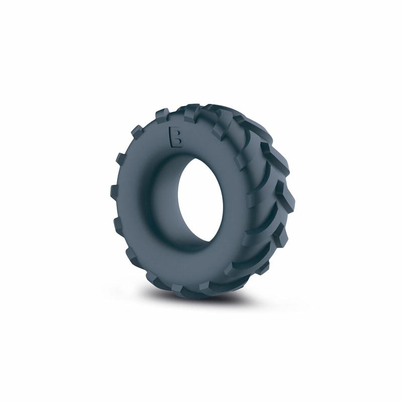 Эрекционное кольцо Boners Tire Cock Ring - Grey, numer zdjęcia 2