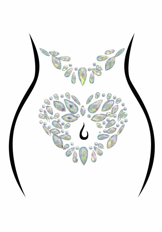 Стразы-украшения для тела Leg Avenue Novalie body jewels sticker, наклейки, numer zdjęcia 2