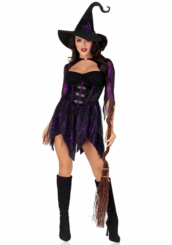 Костюм ведьмы Leg Avenue Mystical Witch S, платье, шляпа, photo number 6