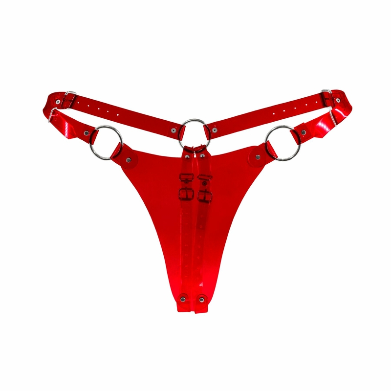 Трусики классические Feral Feelings - String Bikini Red Trasparent, фото №2