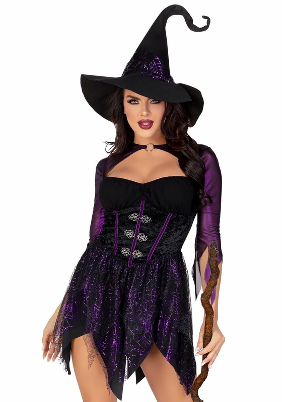 Костюм ведьмы Leg Avenue Mystical Witch L, платье, шляпа, photo number 2