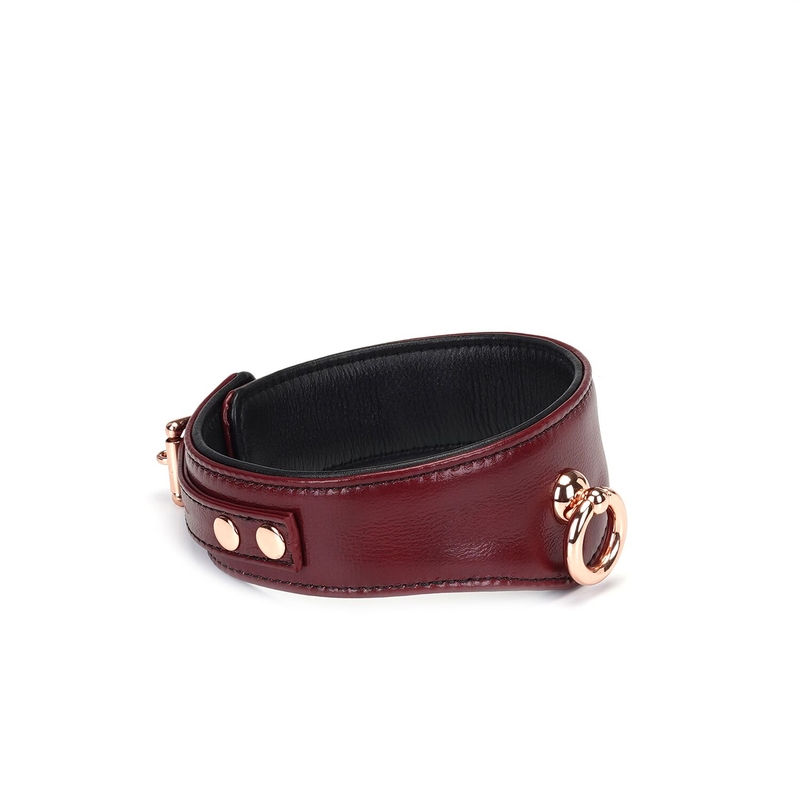 Ошейник с поводком Liebe Seele Wine Red Curved Collar, фото №5