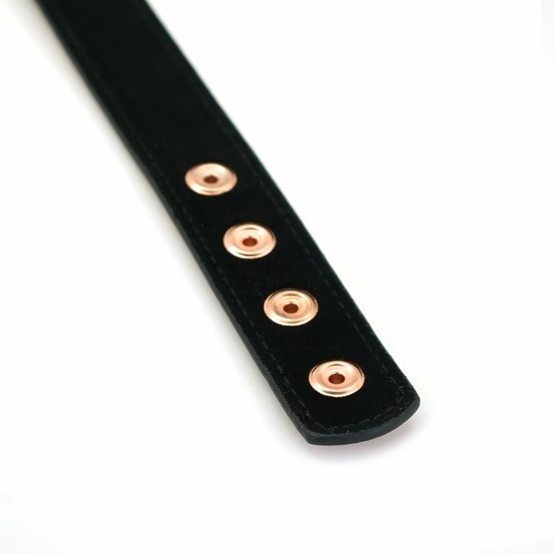 Ошейник с зажимами для сосков Liebe Seele Rose Gold Memory Collar with Nipple Clamps, фото №8