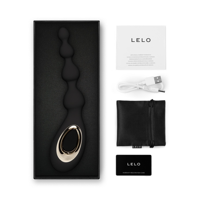 Анальный вибратор LELO Soraya Beads Black, фото №6