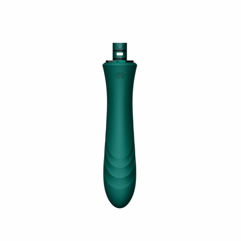 Компактная смарт секс-машина Zalo – Sesh Turquoise Green, 2 насадки, пульт ДУ, кристалл Swarovski, numer zdjęcia 10