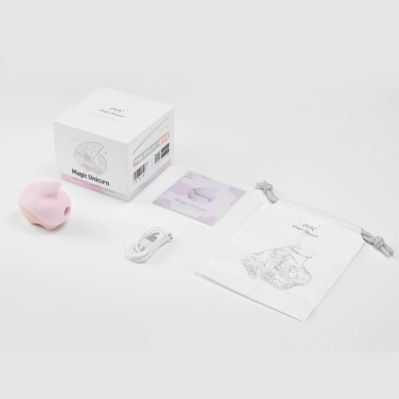 Вакуумный клиторальный стимулятор Magic Motion Unicorn Pink, фото №7