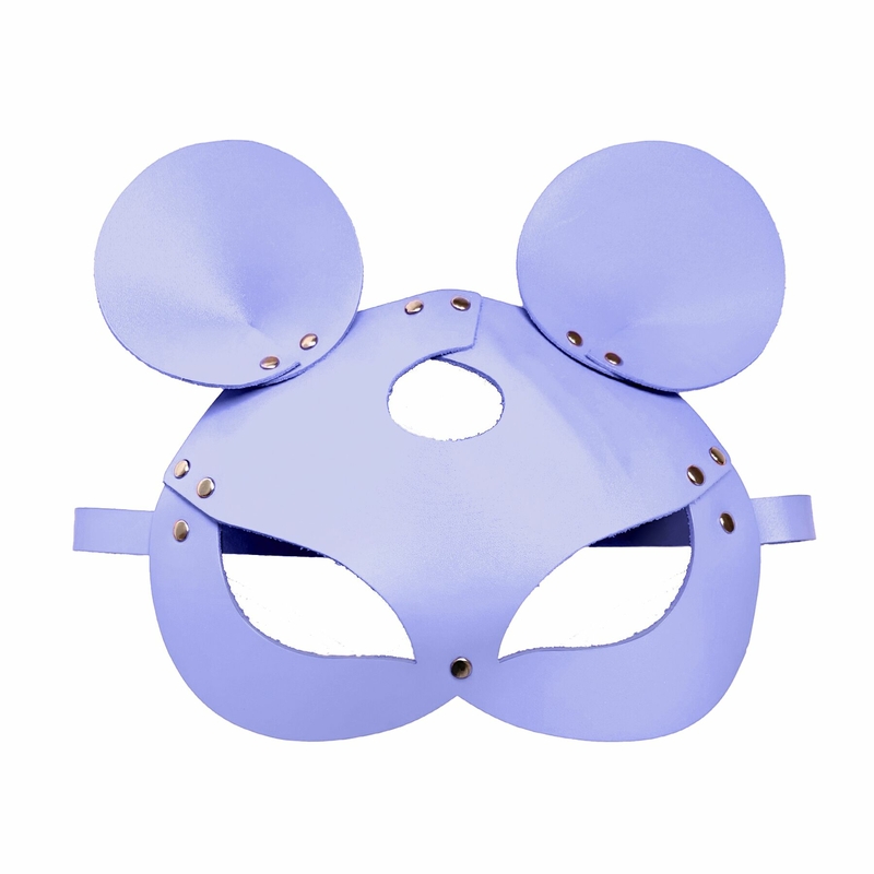 Кожаная маска мышки Art of Sex - Mouse Mask, цвет Лавандовый, фото №4