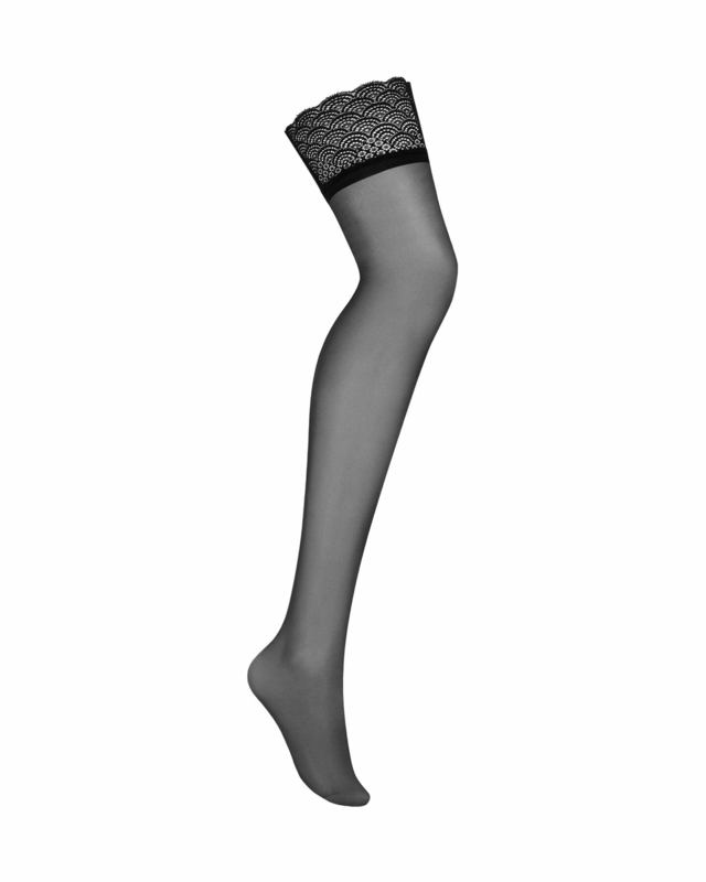 Чулки Obsessive Chemeris stockings XS/S, фото №4
