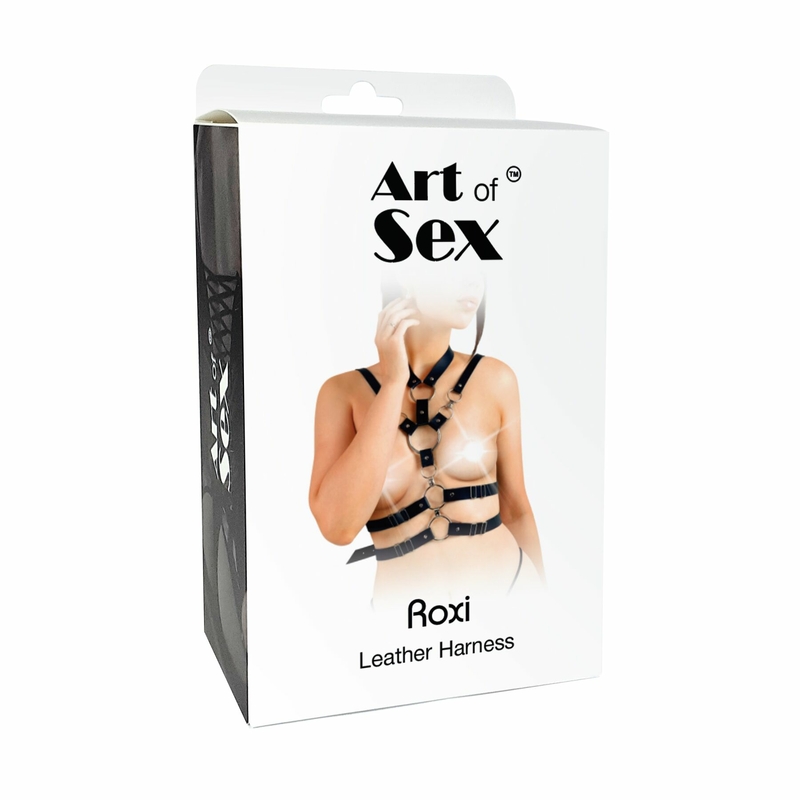 Сексуальная женская портупея Art of Sex - Roxi, размер XS-2XL, цвет черный, numer zdjęcia 6