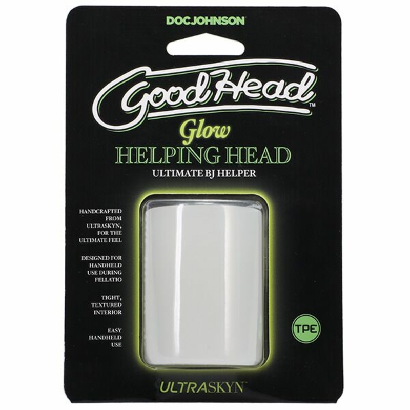 Мастурбатор Doc Johnson GoodHead -  Glow Helping Head, фото №6
