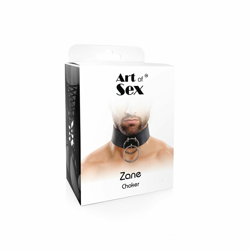 Мужской чокер из натуральной кожи Art of Sex - Zane Collar, фото №5