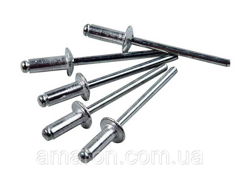 Заклёпки алюминиевые для заклёпочников 4.0*8.0 мм (50 шт) , 43B540, фото №2